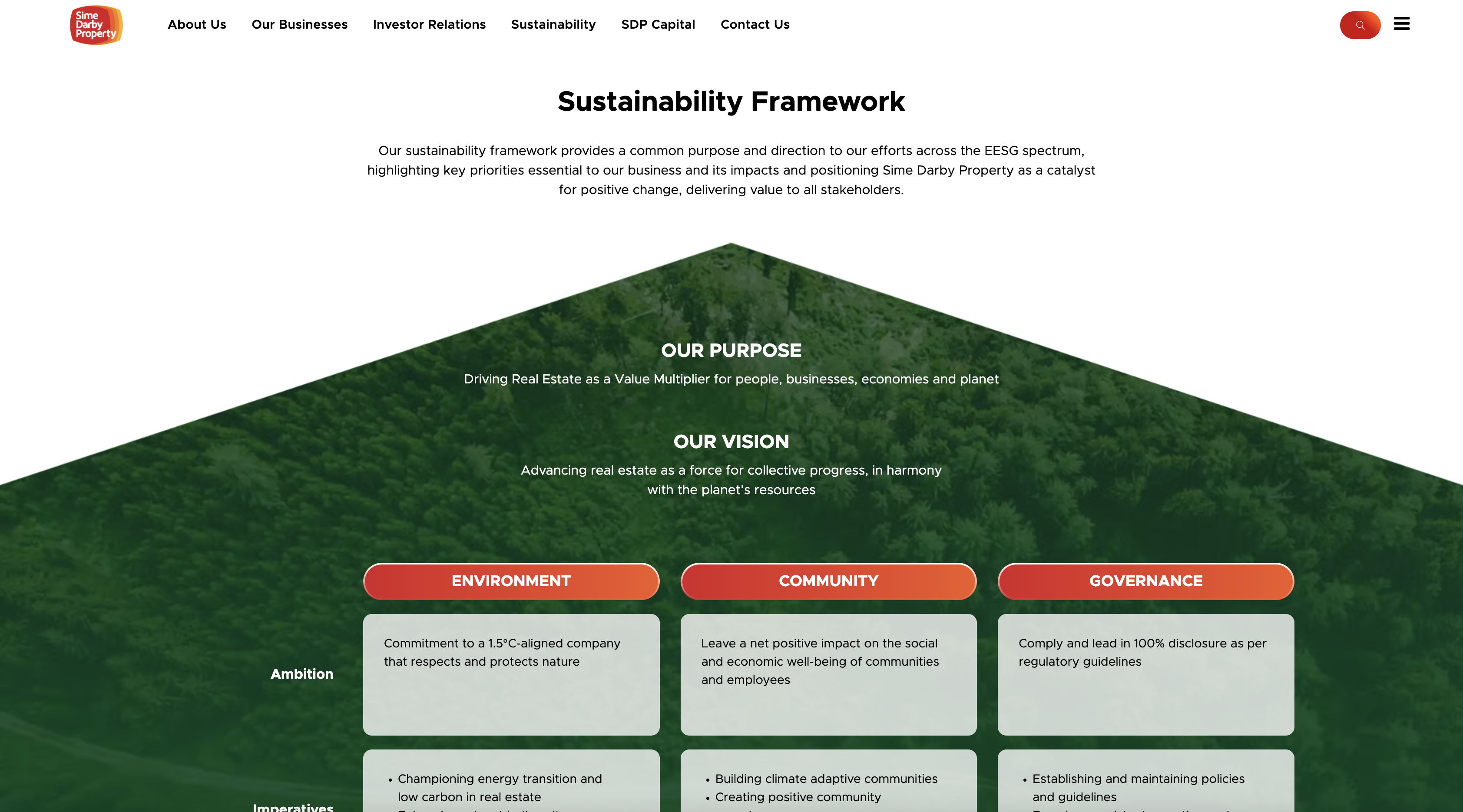 Framework and strategic pillars overview.